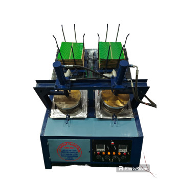 FULLY AUTOMATIC DOUBLE DIE  HYDRAULIC BUFFET PLATE MAKING  MACHINE